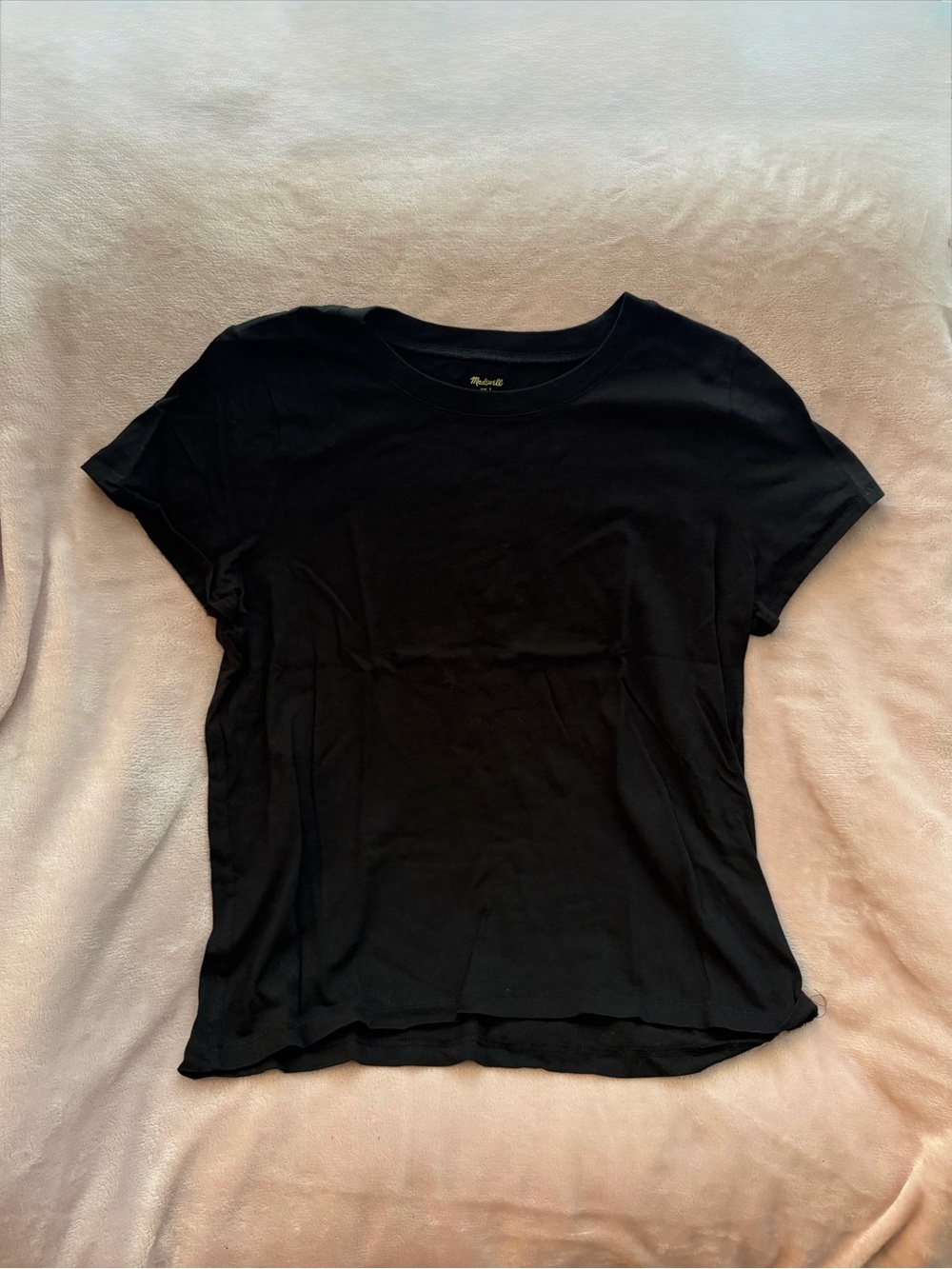 Madewell Black Short Sleeve Crew Tee
